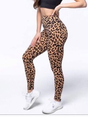 Balance Athletica Ascend Leggings King Cheetah Print Size XS